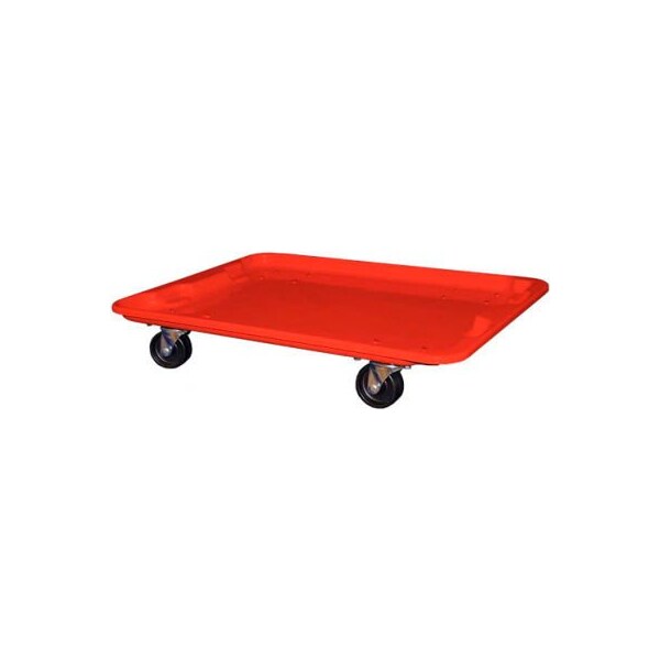 Mfg Tray Molded Fiberglass Toteline Dolly 780738 for 27-1/2 " x 20" x 14-1/8" Tote, Red 7807385280 - main